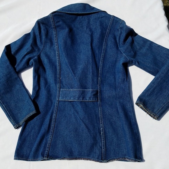 VTG 70's Wrangler Cotton Blue Denim Jacket - Picture 10 of 10